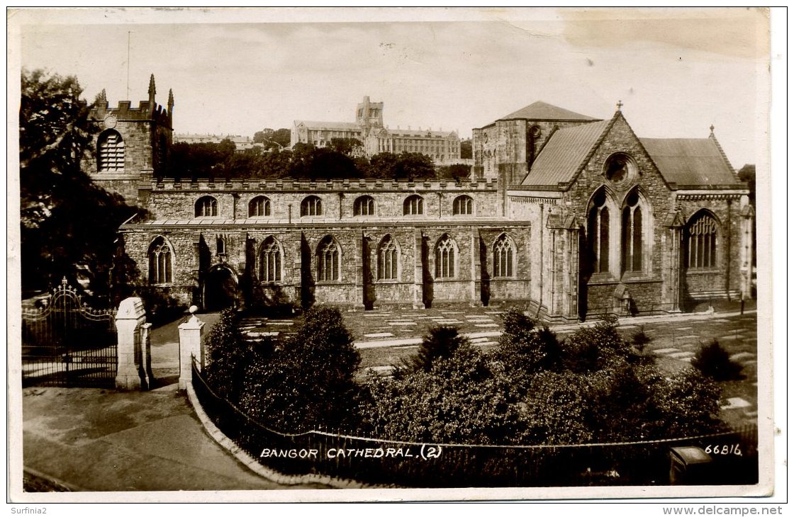 CAERNARFONSHIRE - BANGOR CATHEDRAL RP Gwy216 - Caernarvonshire