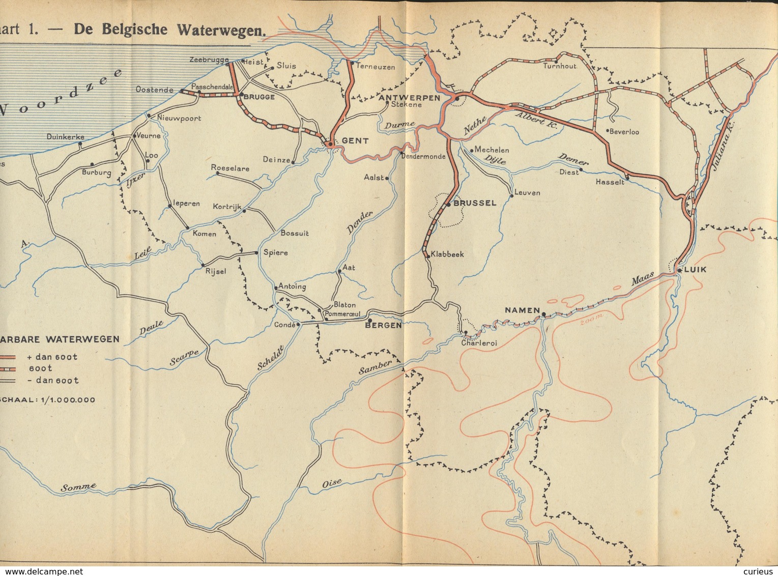 DE BELGISCHE BINNENSCHEEPVAART * 1947 * DE NATIE * VEEL AFBEELDINGEN VAN BINNENSCHEPEN * PENICHES * 45 PP + PLAN