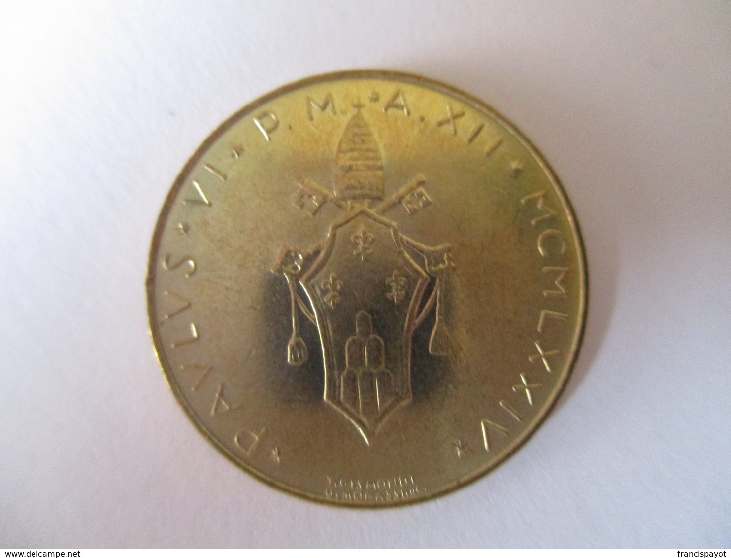 Vatican: 20 Lire 1974 - Vaticano