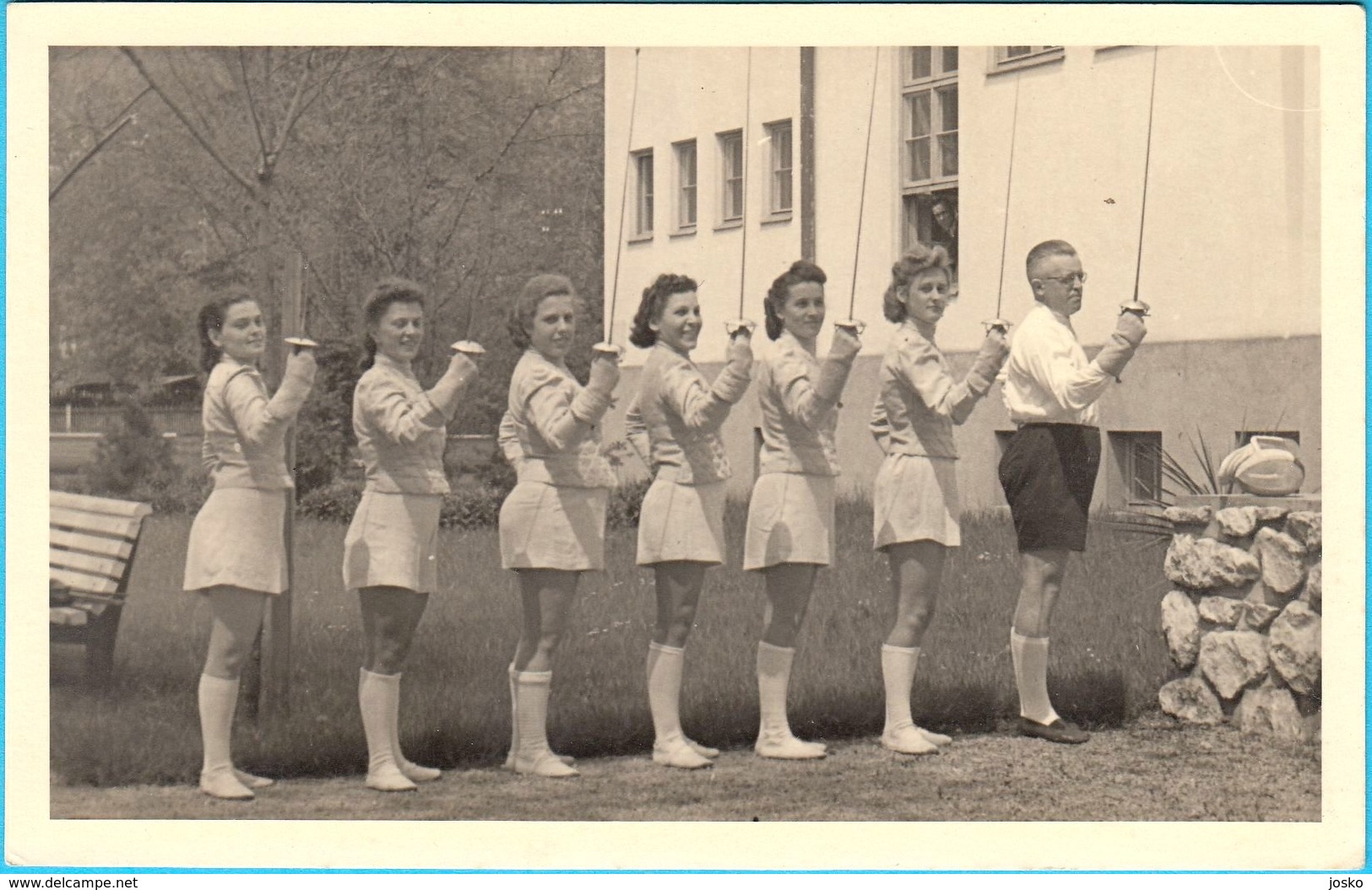 WW2 - 1941 GERMANY (Third Reich) * FENCING * Real Photo ** Escrime Esgrima Fechten Scherma Fence Deutschland WWII - Fencing