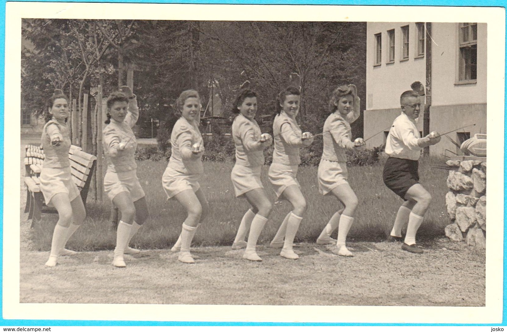 WW2 - 1941 GERMANY (Third Reich) * FENCING * Real Photo ** Escrime Esgrima Fechten Scherma Fence Deutschland WWII - Escrime