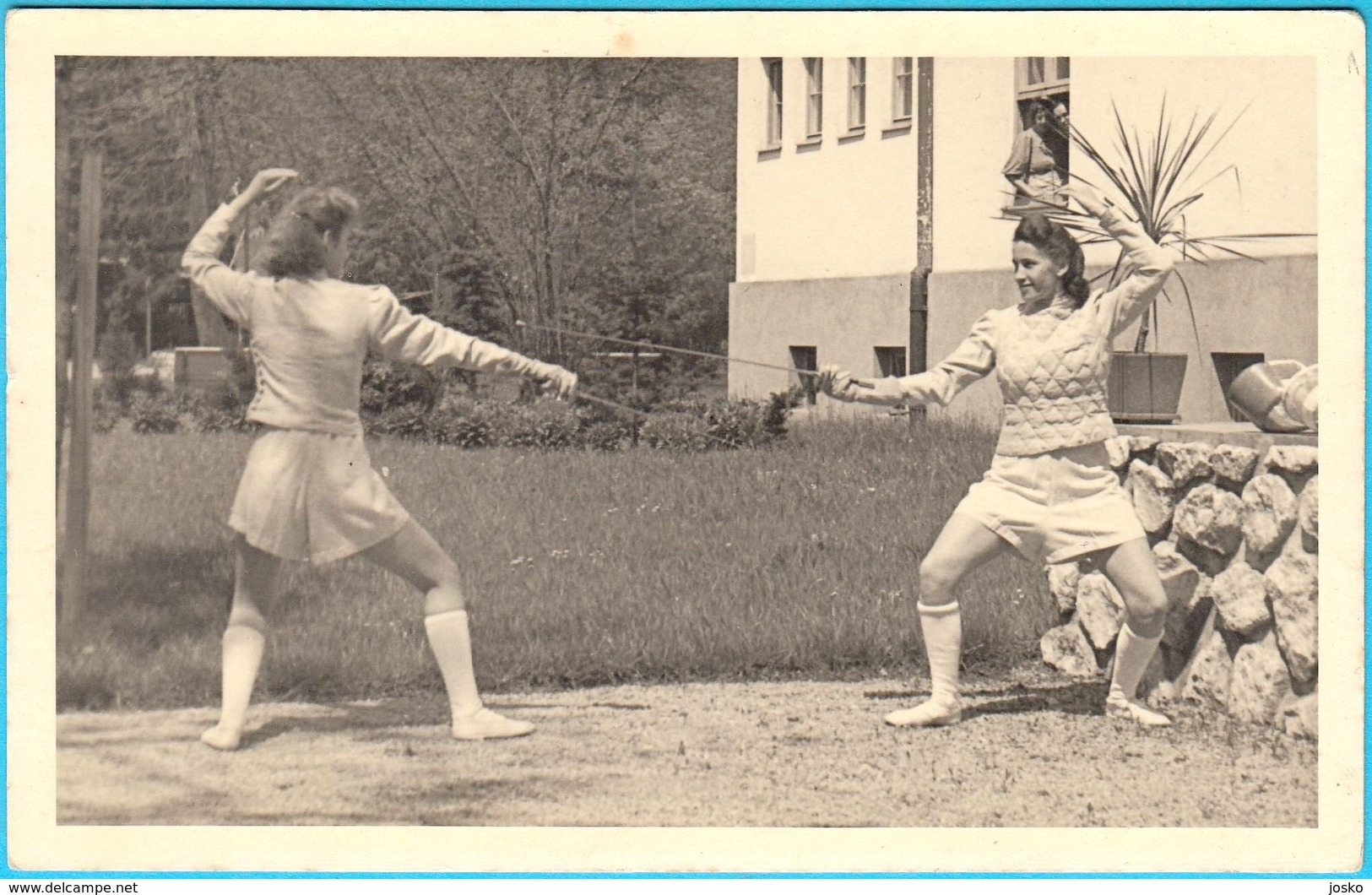WW2 - 1941 GERMANY (Third Reich) * FENCING * Real Photo ** Escrime Esgrima Fechten Scherma Fence Deutschland WWII - Fencing