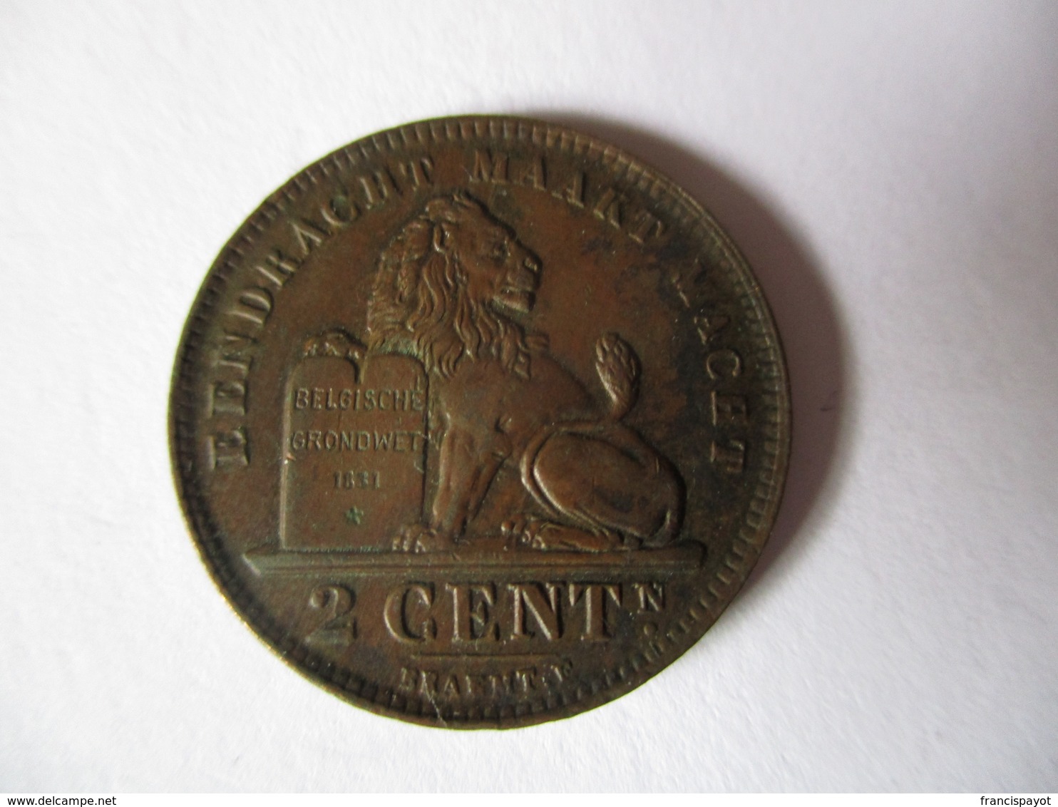 Belgique: 2 Centimes 1919 (Flamand) - 2 Cents