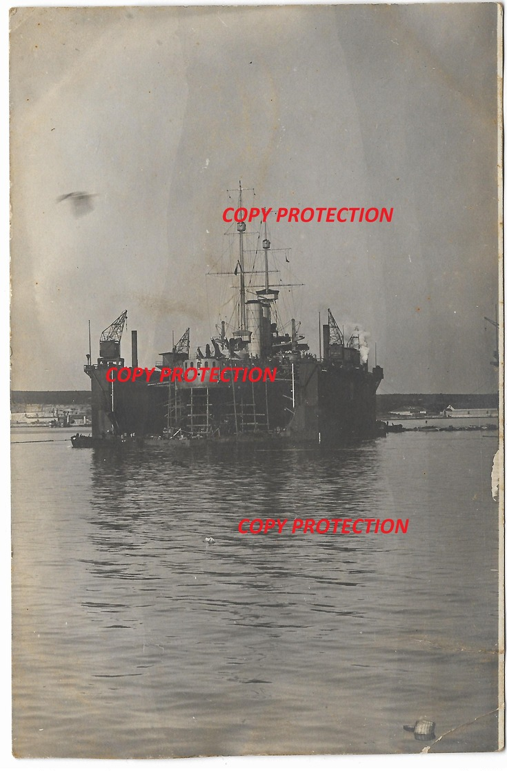 SMS ZRINYI IN DRY DOCK, POLA/PULA 1915. K.U.K KRIEGSMARINE RARE - Guerre 1914-18