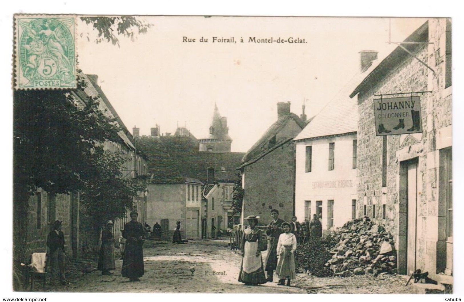 MONTEL DE GELAT (63) Rue Du Foirail 1906 - Autres & Non Classés