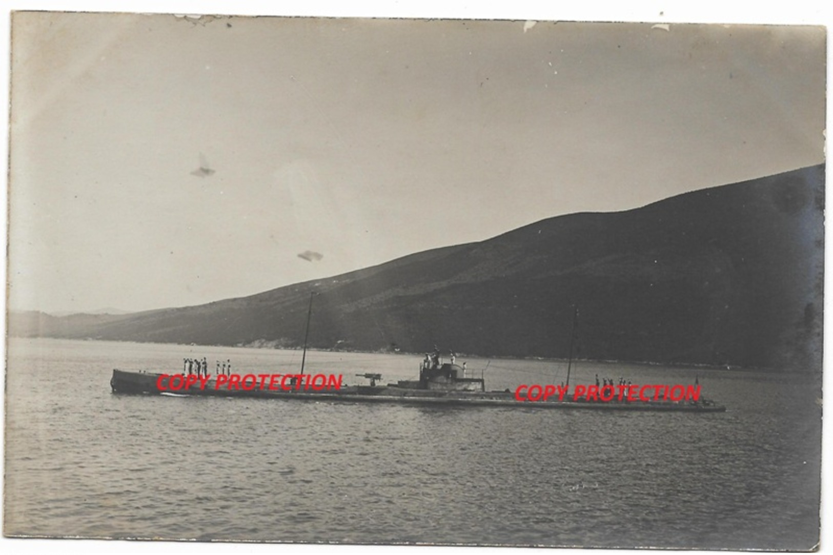 GERMAN IMPERIAL SUBMARINE UB-35 IN BOCCHE DI CATTARO, 1916. RARE  "lc" - Guerra 1914-18