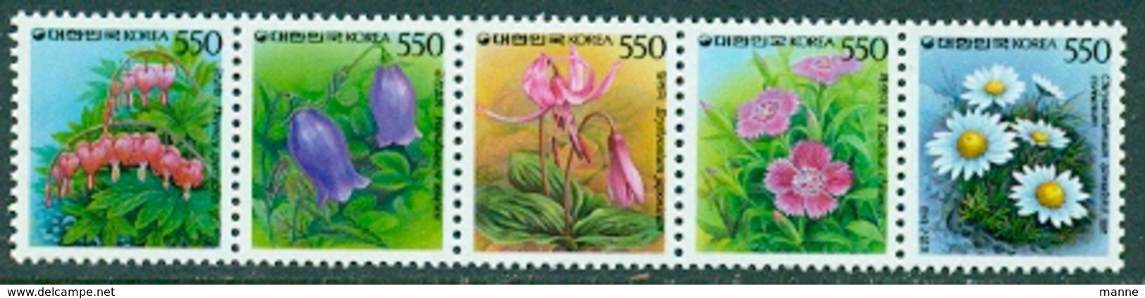 Korea-1987-(strip Of 5)  MNH - Korea (Zuid)