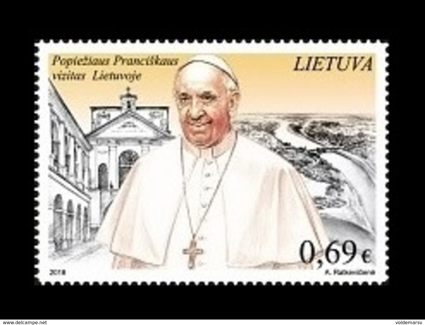 Lithuania 2018 Mih. 1291 Visit Of Pope Francis To Lithuania MNH ** - Lithuania