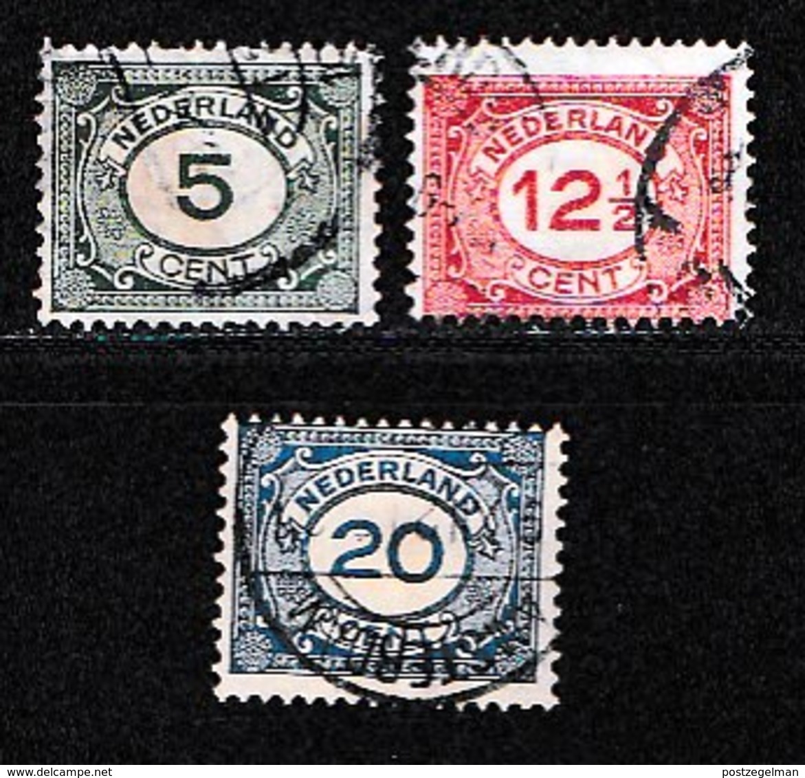 NEDERLAND 1921 Cijfers 107-109 Used #1091 - Used Stamps