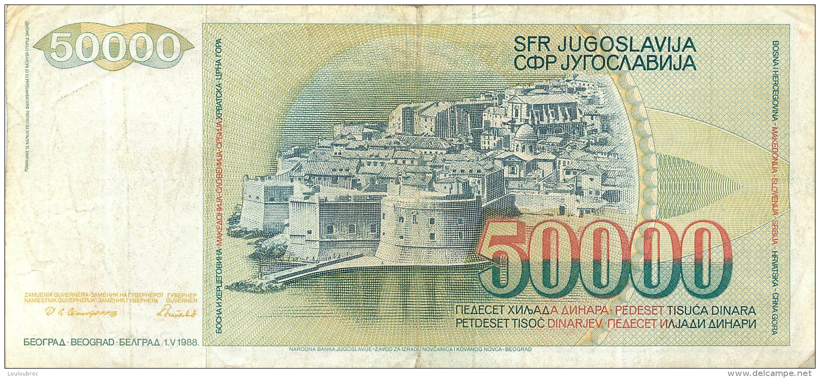 BILLET   YOUGOSLAVIE  50000 - Yugoslavia