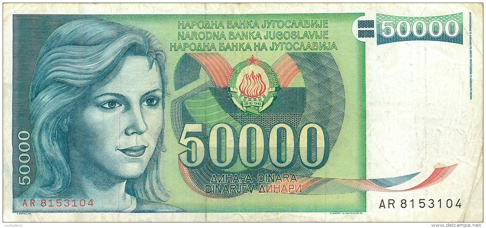 BILLET   YOUGOSLAVIE  50000 - Yugoslavia