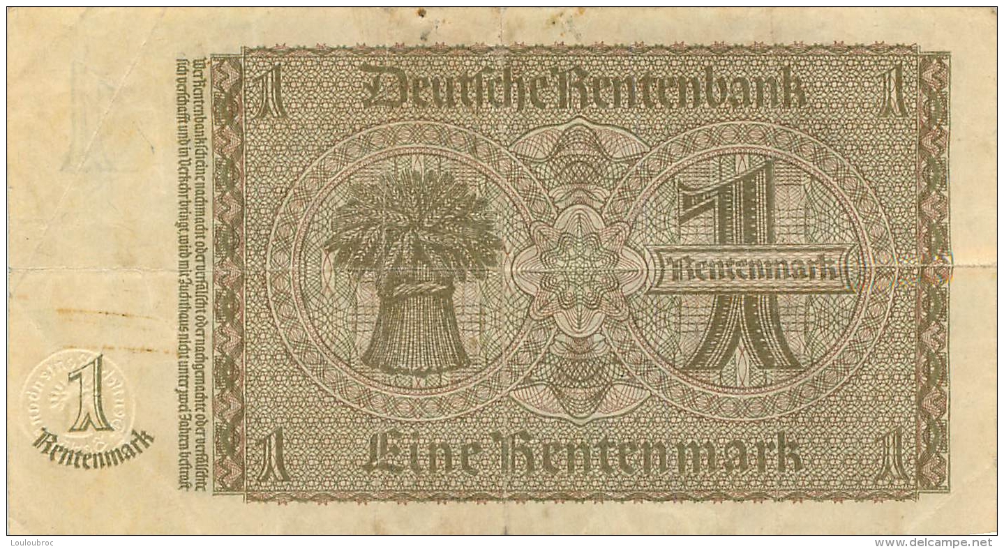 BILLET  1 RENTENMARK - Other & Unclassified