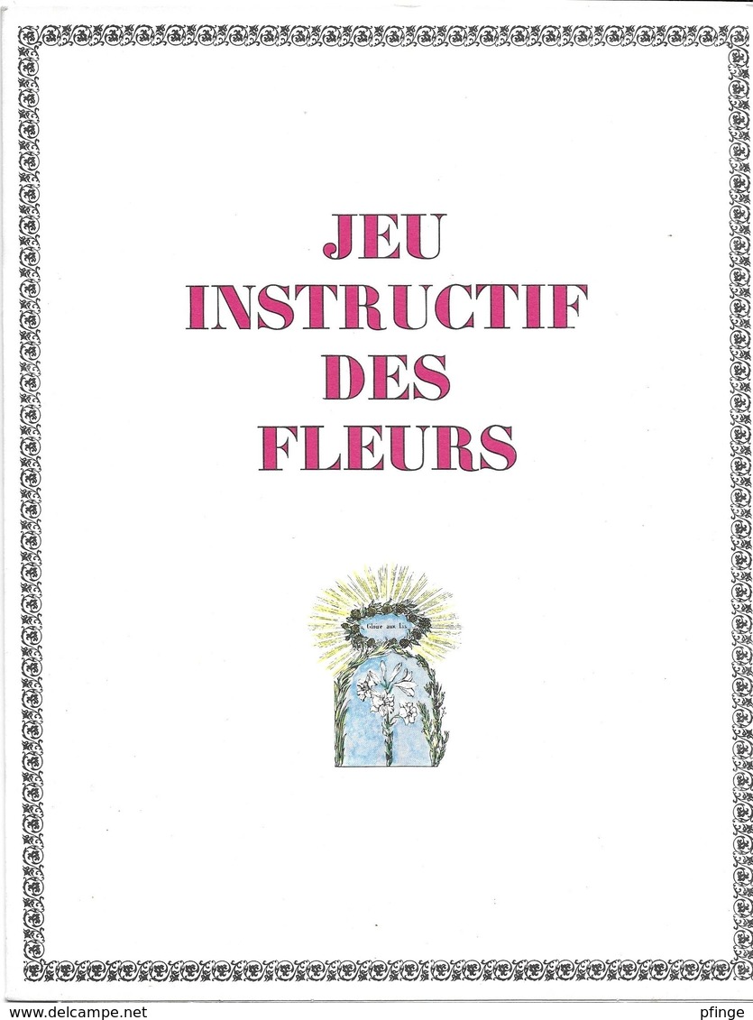 Jeu Instructif Des Fleurs (Jeu De L'oie)  (publicité Médicale Strecipen - Lab. Clin-Comar ) - Autres & Non Classés