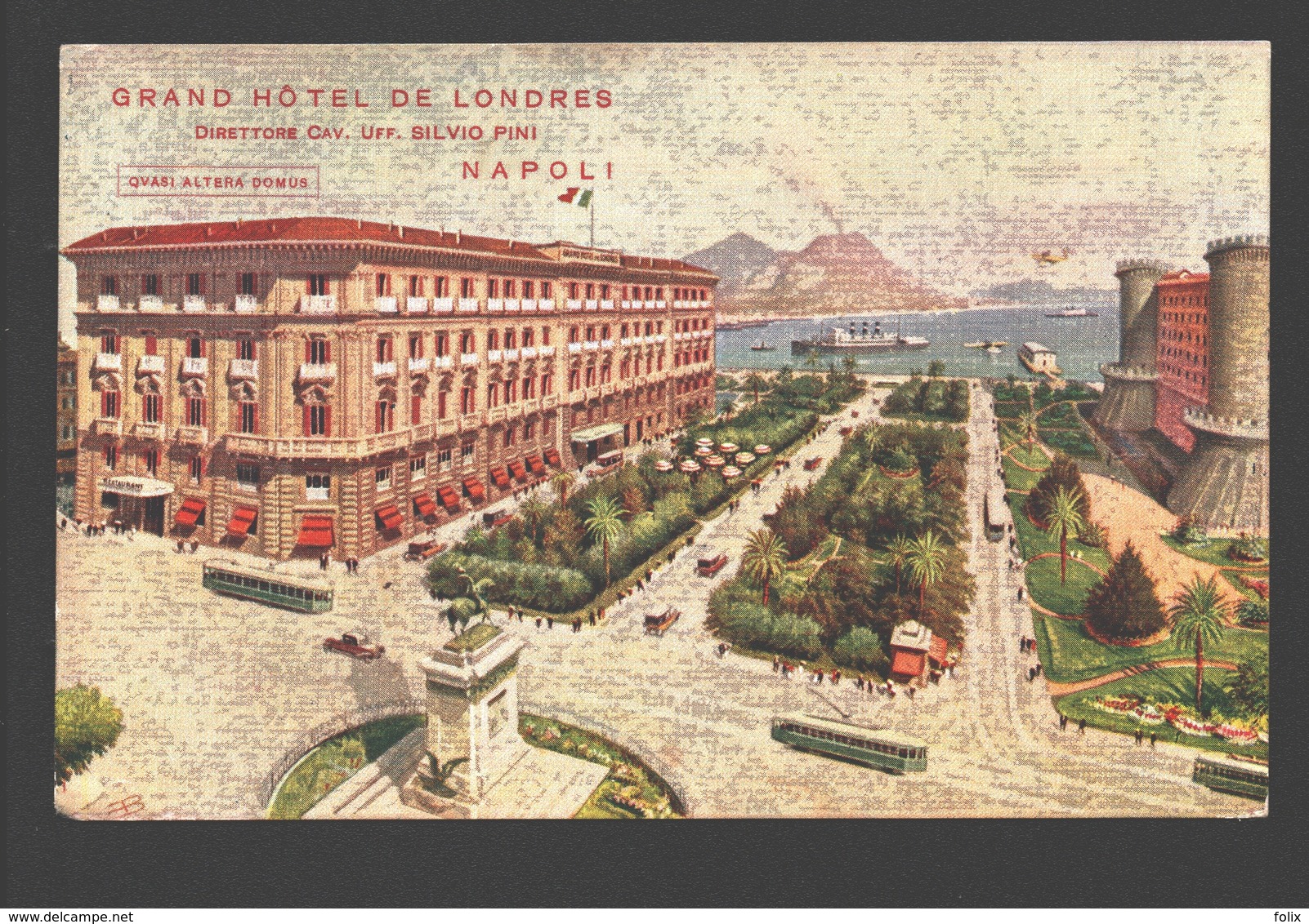 Napoli - Grand Hôtel De Londres - Tram / Tramway / Tranvia - Napoli (Naples)