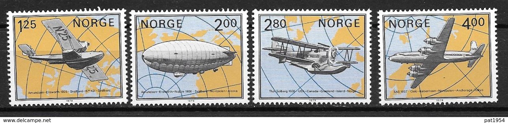 Norvège 1979 N°761/764 Neufs** Expo Norwex 1980 - Neufs