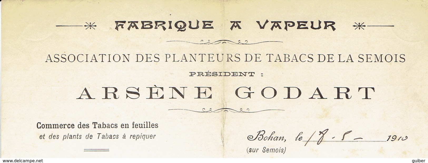 Bohan Sur Semois Fabrique A Vapeur De Tabacs Arsene Godard 1920 Excursion En Nacelle Sur La Semois - 1900 – 1949