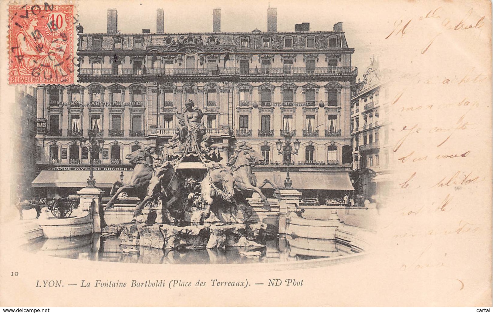 69 - LYON - La Fontaine Bartholdi (Place Des Terreaux) - Autres & Non Classés