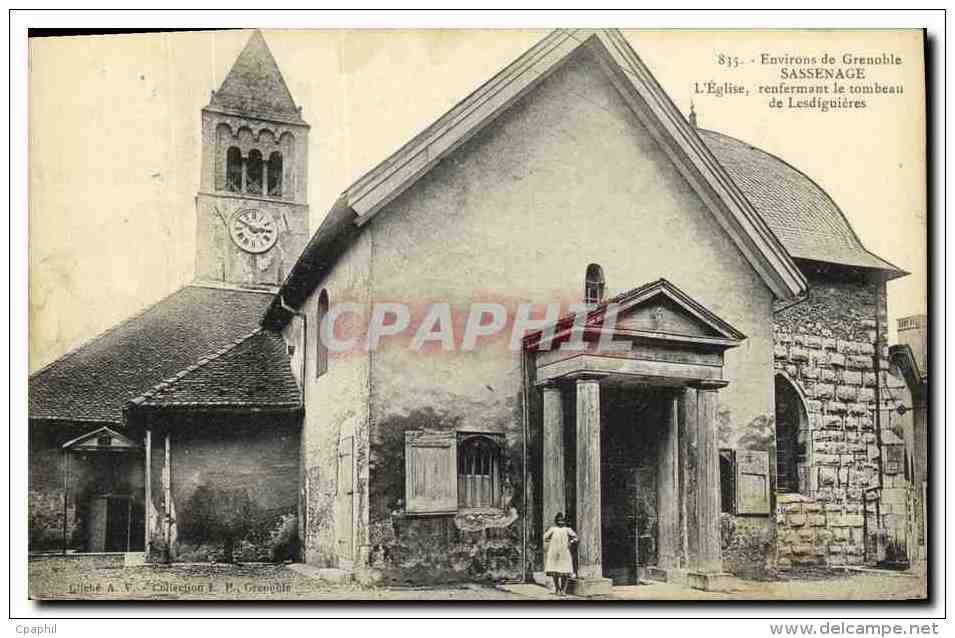 CPA Environs De Grenoble Sassenage L Eglise Renfermant Le Tombeau De Lesdiguieres - Sassenage