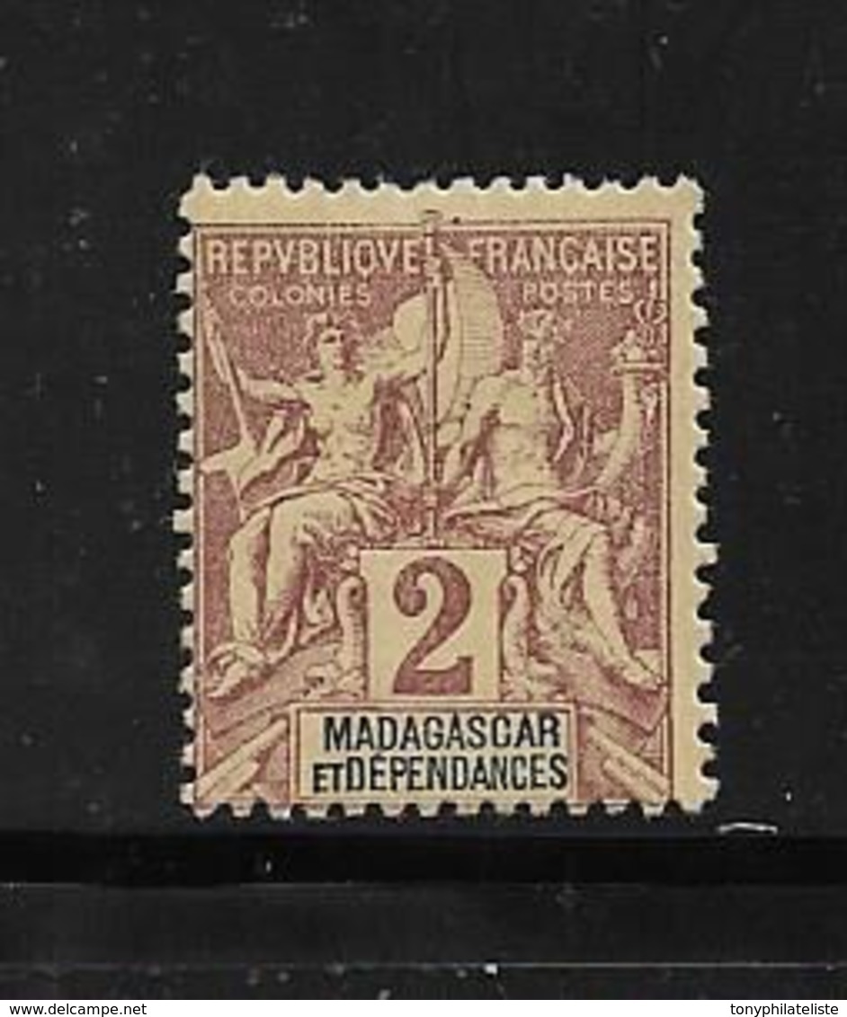 Colonie Madagascar  Timbres De 1896/99 N°29a Neuf * - Unused Stamps
