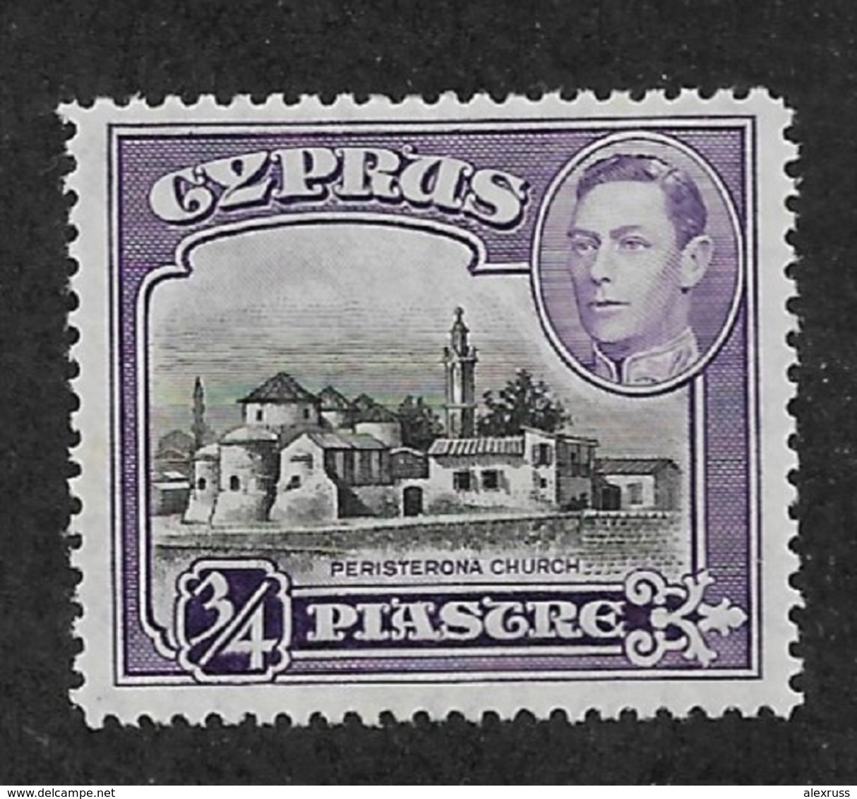 Cyprus 1938,KG-VI, 3/4p Scott # 145,VF-XF MLH*OG (SP-3) - Chipre (...-1960)