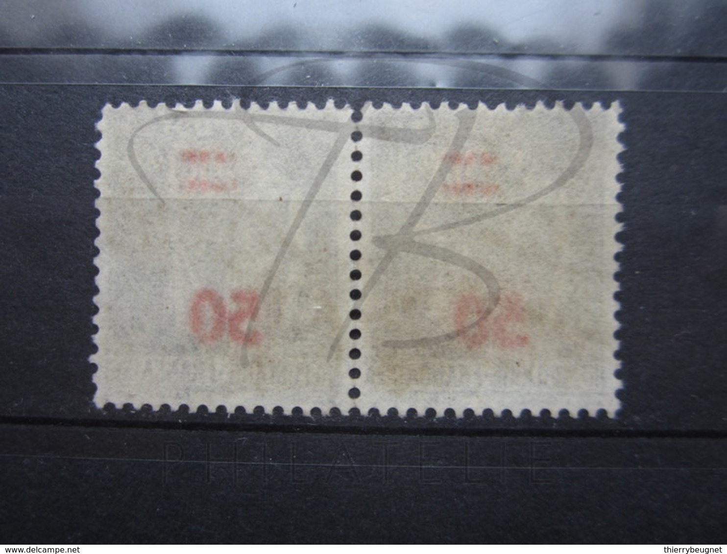 VEND BEAUX TIMBRES DE FRANCE N° 482 EN PAIRE , SURCHARGES RECTO-VERSO !!! (a) - Usati