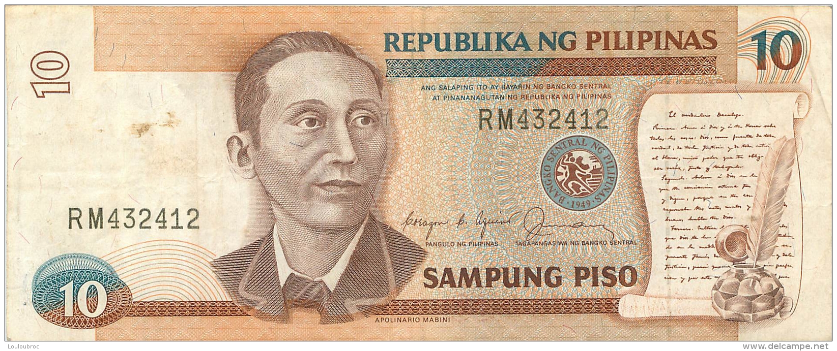 BILLET  PHILIPPINES  10 - Philippines