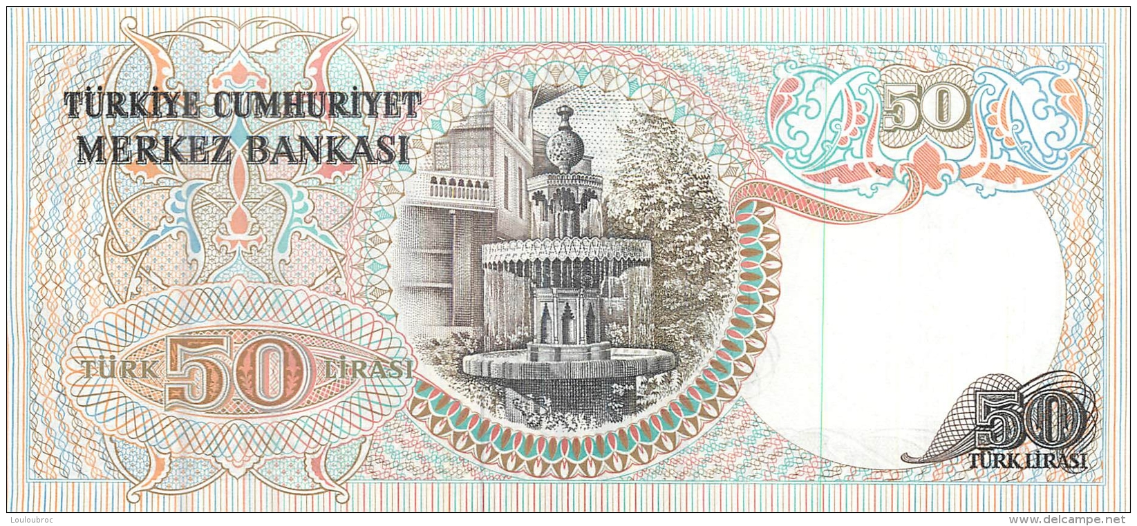 BILLET   TURQUIE BANKASI 50 TURK LIRASI - Turchia