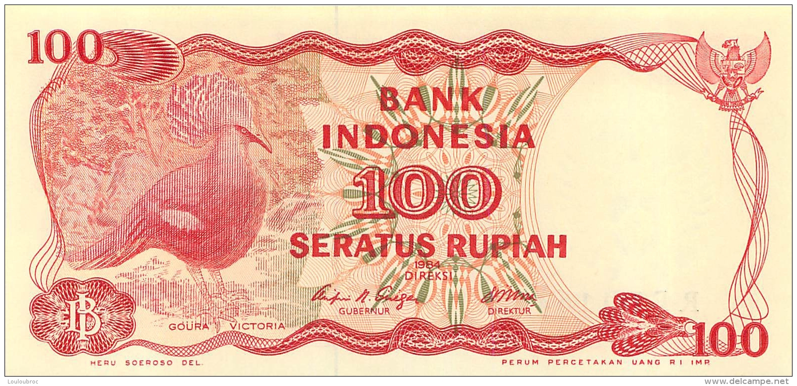 BILLET   INDONESIE 100 SERATUS RUPIAH - Indonesia