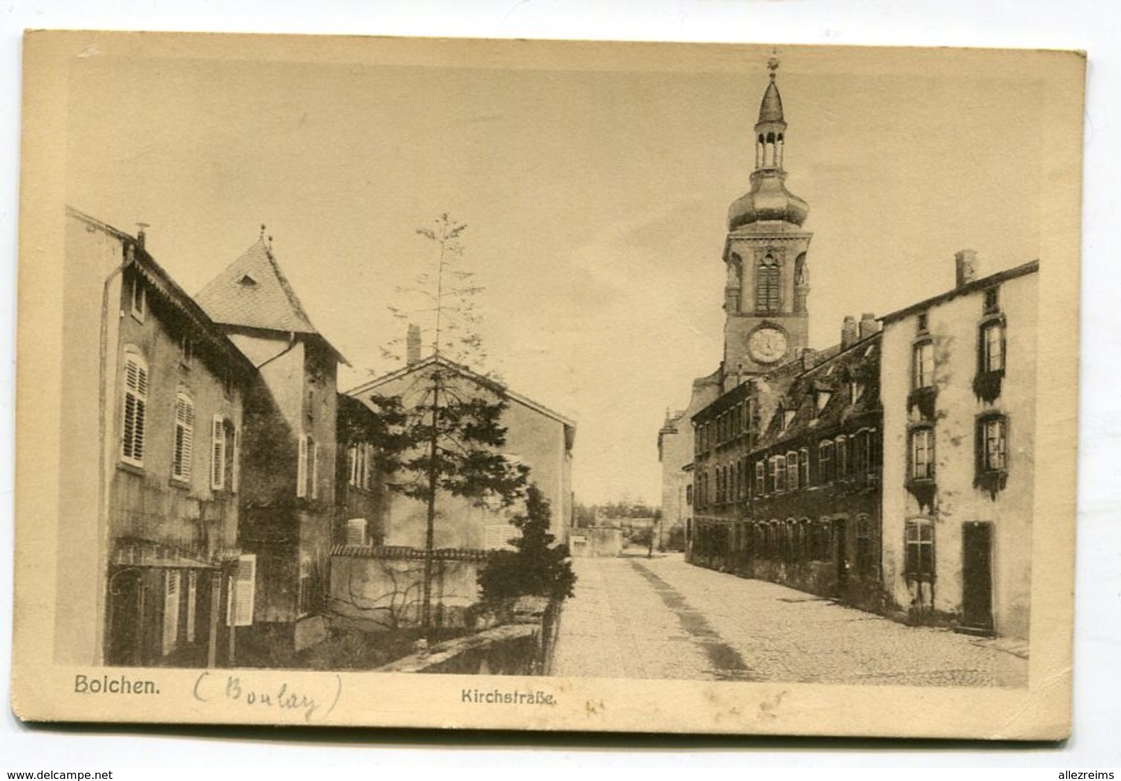 CPA  57 : BOLCHEN  BOULAY  Rue De L'église  1918  VOIR   DESCRIPTIF  §§§ - Boulay Moselle
