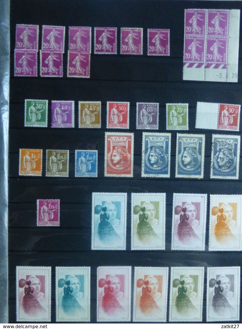 timbres de france neufs**, neufs* et oblitérés