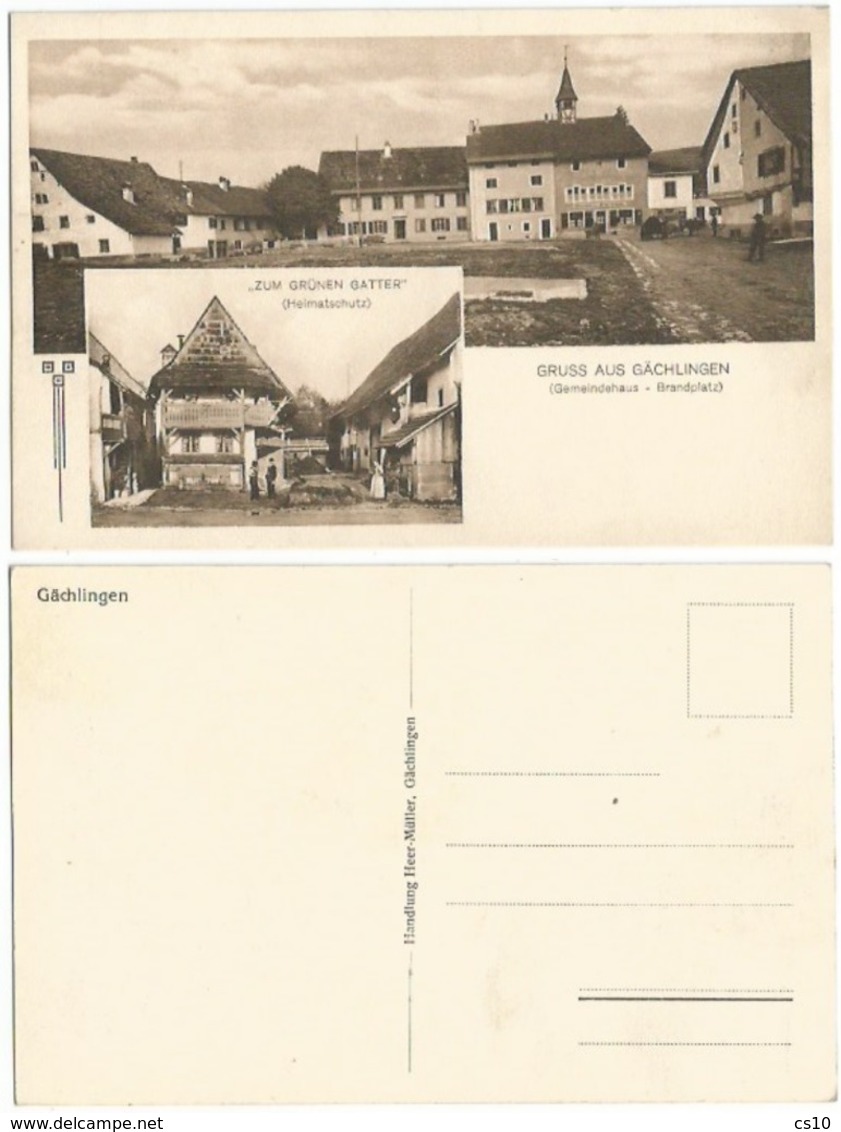 Gruss Aus Gachlingen Unused Pcard From The 20's - Andere & Zonder Classificatie