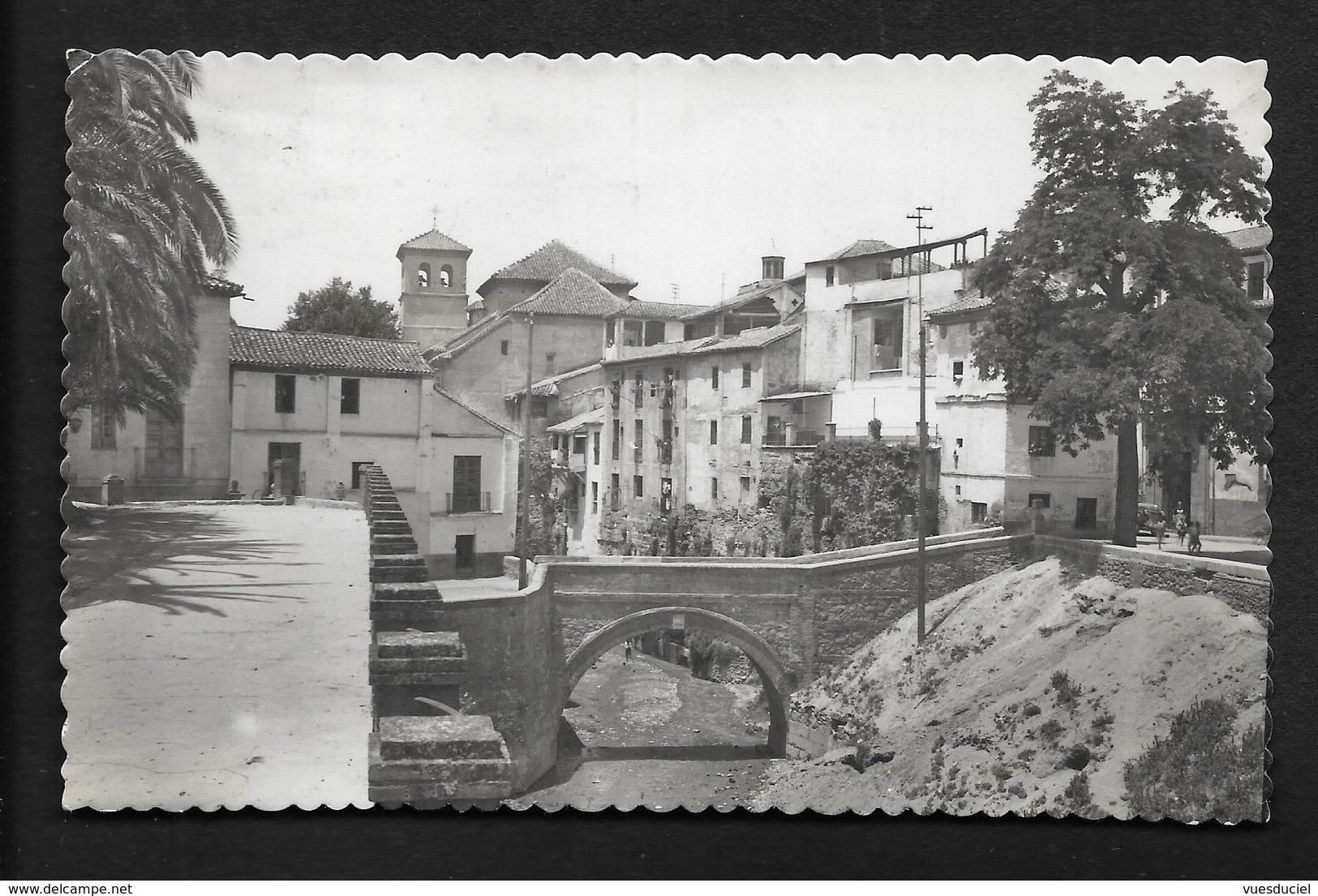 Granada Rio Darro - Andalucía CPSM Photo Véritable - Cachet 1955 - Granada