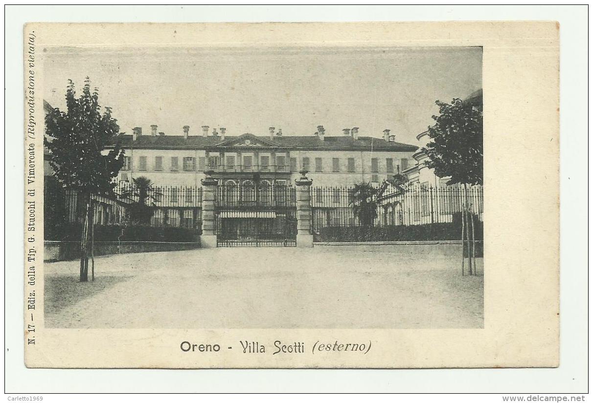 ORENO - VILLA SCOTTI ESTERNO - VIAGGIATA FP - Monza