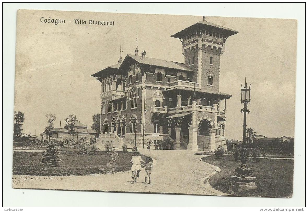 CODOGNO - VILLA BIANCARDI 1914 VIAGGIATA FP - Lodi