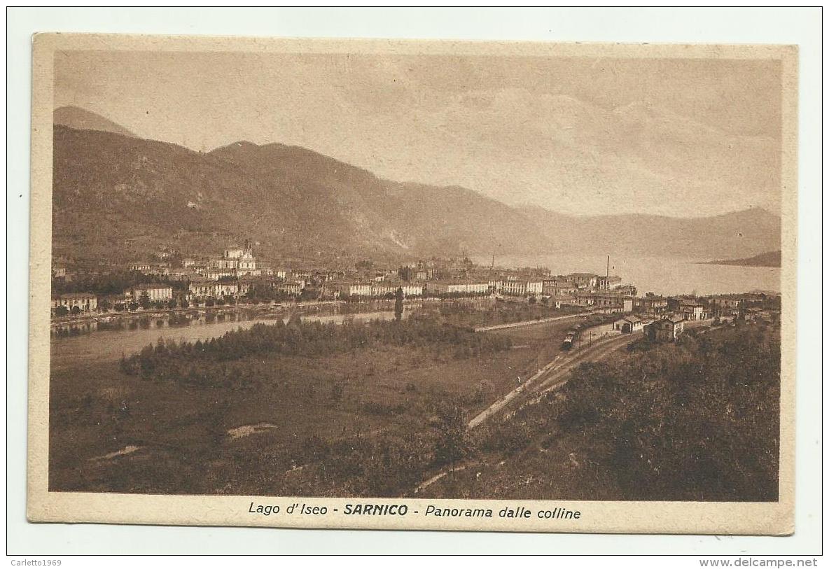 LAGO D'ISEO - SARNICO - PANORAMA DALLE COLLINE  VIAGGIATA FP - Bergamo