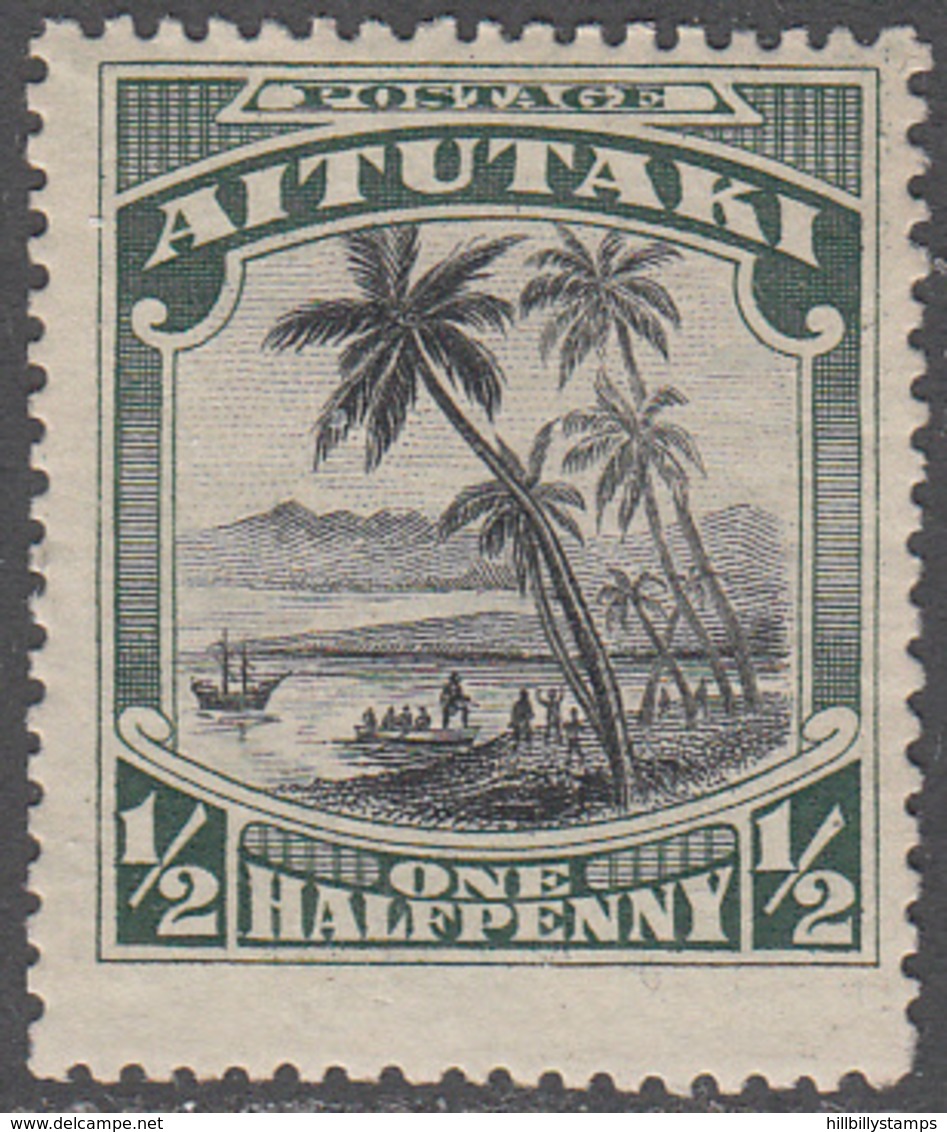 AITUTAKI     SCOTT NO. 28   MINT HINGED    YEAR  1920 - Aitutaki