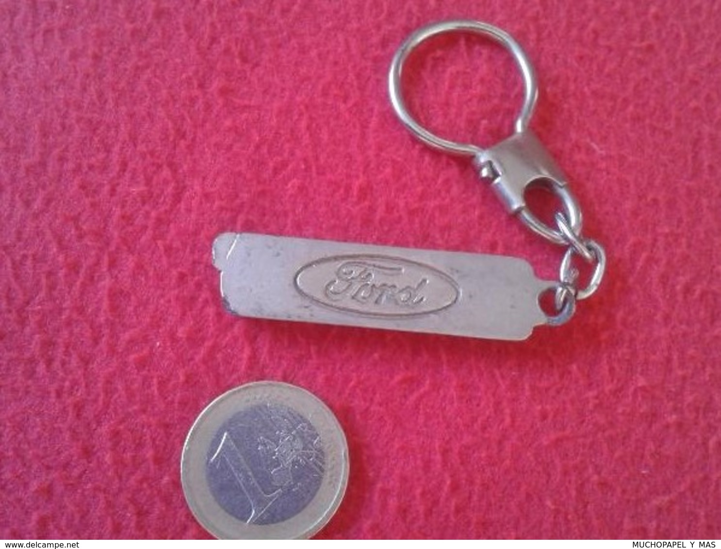 SPAIN. LLAVERO OLD KEYRING KEYCHAIN PORTE-CLÉS FORD ESCORT COCHE AUTO COCHES MOTOR CAR CARS VOITURE AUTOMÓVIL VER FOTOS - Otros & Sin Clasificación