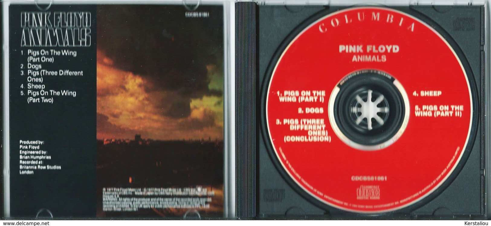 PINK FLOYD – ANIMALS – CD – 1994 – CDCBS 81861 - Columbia/Trademark Of Sony – Made In Australia - Rock