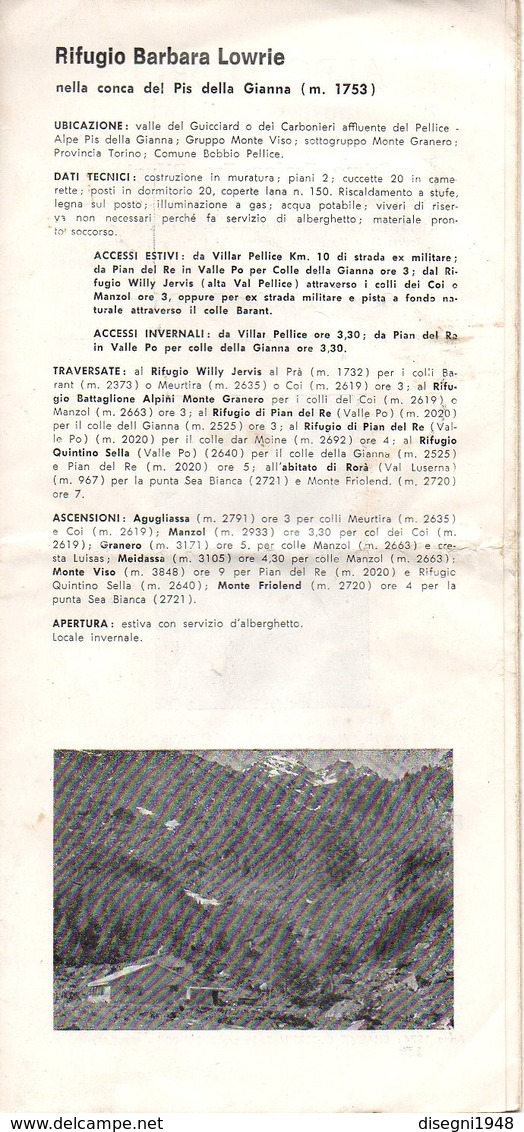 07539 "BOBBIO PELLICE - TROFEO TRE RIFUGI - GARA DI MARCIA ALPINA A COPPIE - C.A.I. UGET - 1975" OPUSCOLO ORIGINALE. - Altri & Non Classificati