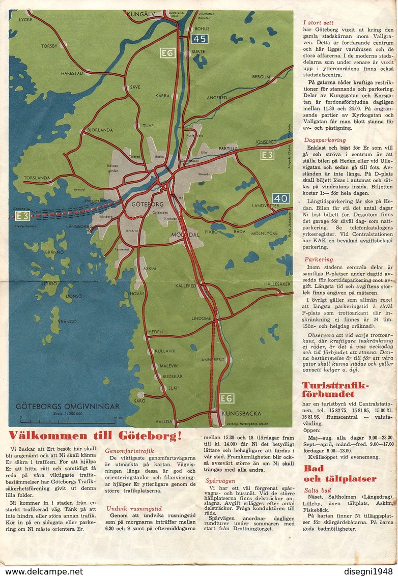 07540 "RÅD OCH REGLER – GÖTEBORGS TRAFOKEN 1966 - VIABILITA'" OPUSCOLO ORIGINALE. - Publicités