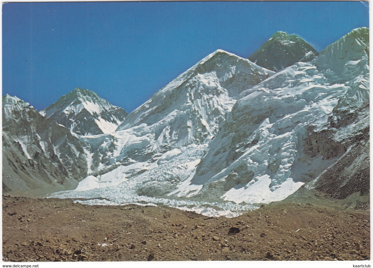 Nepal:  Area Of Mount Everest Base Camp. North Peak (inside Tibet), The West Shoulder, The Summit, Flanks Of Nuptse - Nepal