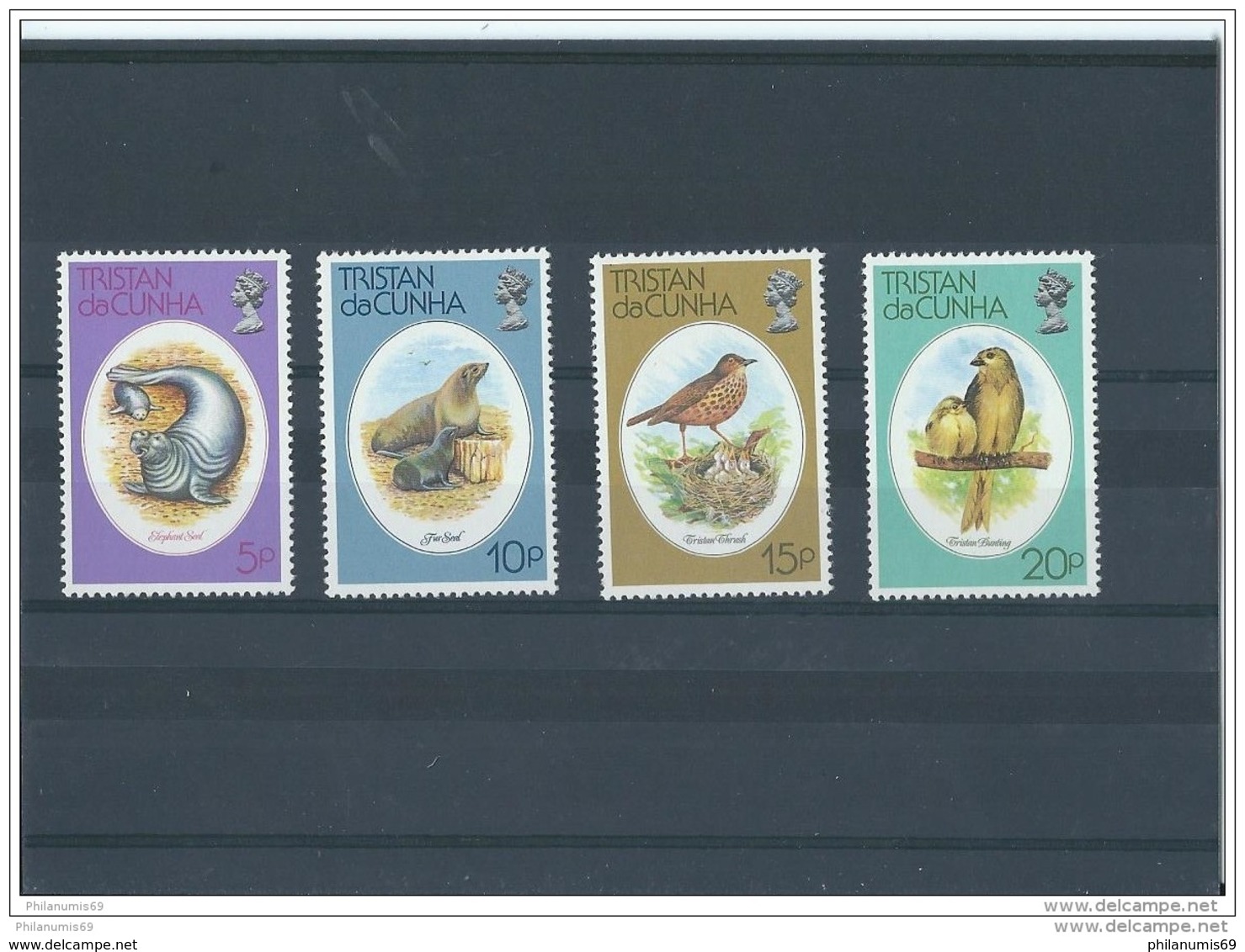 TRISTAN DA CUNHA 1978 - YT N° 252/255 NEUF SANS CHARNIERE ** (MNH) GOMME D'ORIGINE LUXE - Tristan Da Cunha