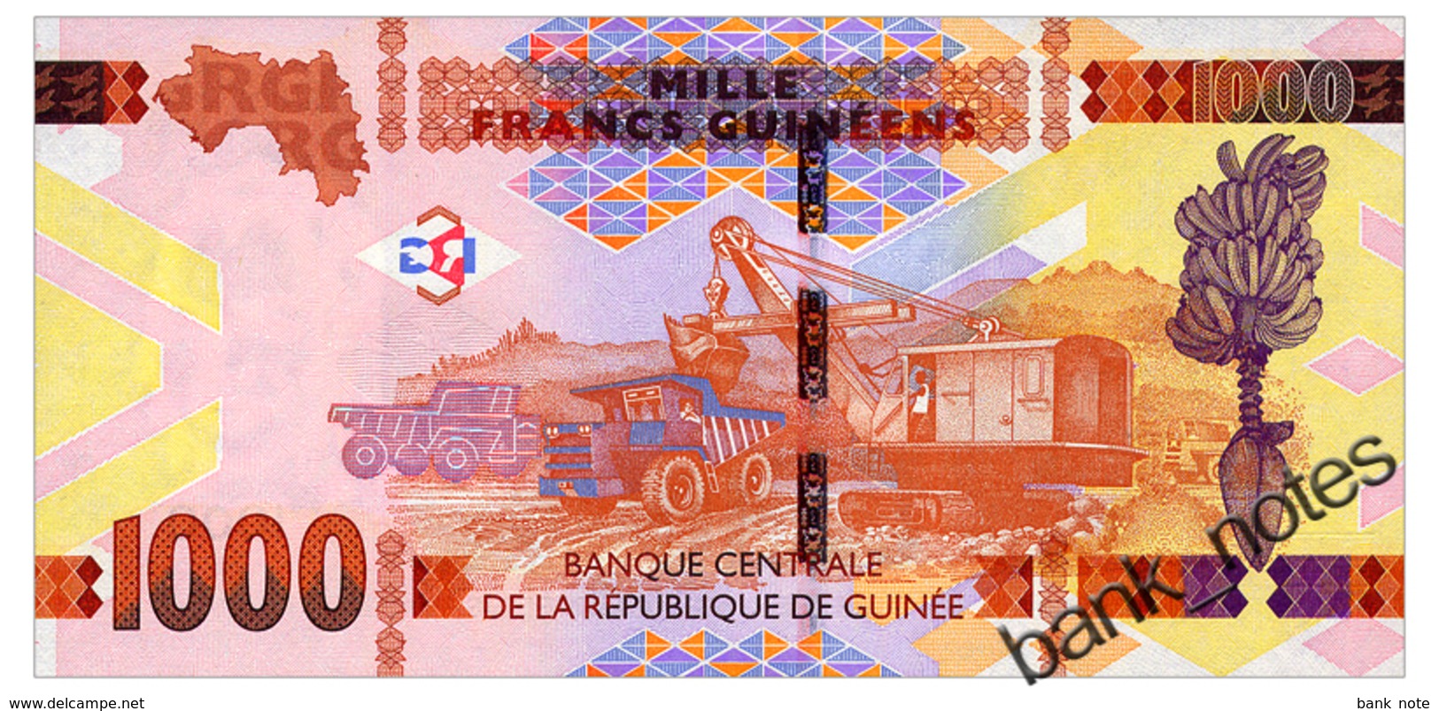 GUINEA 1000 FRANCS 2017 Pick 48b Unc - Guinee