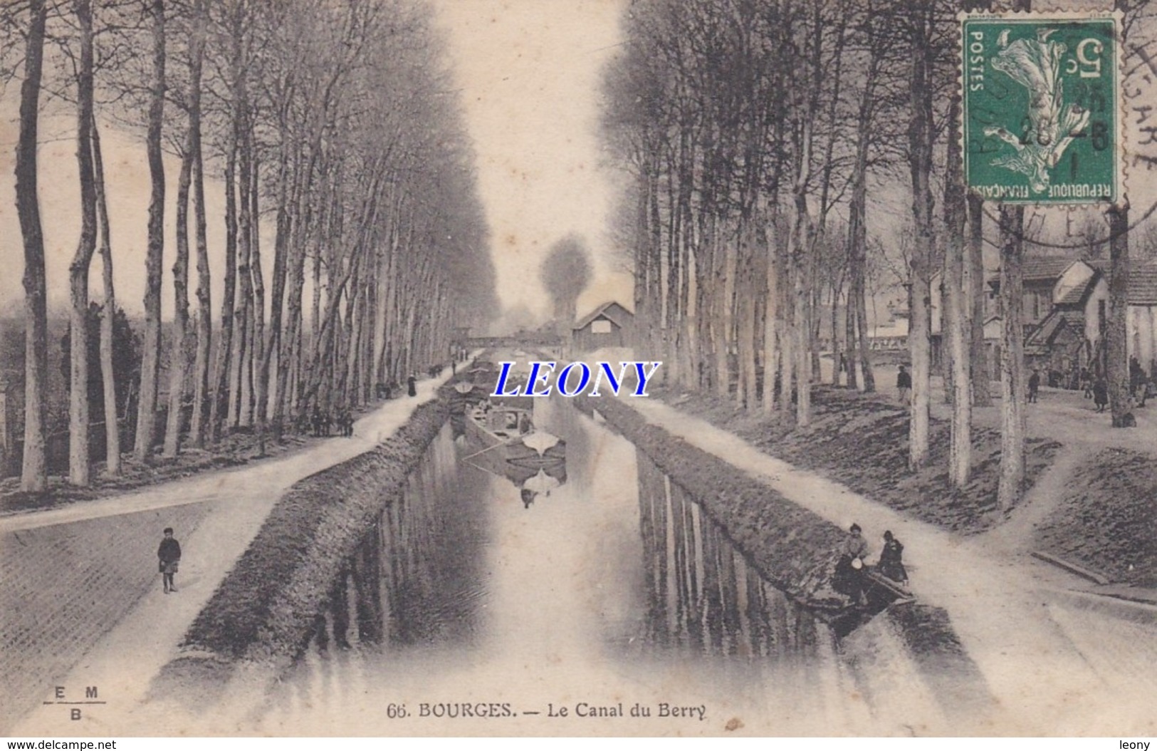 CPA  De   BOURGES (18) - Le CANAL Du BERRY N° 66 - ANIMATION BATEAUX -1911 - Bourges