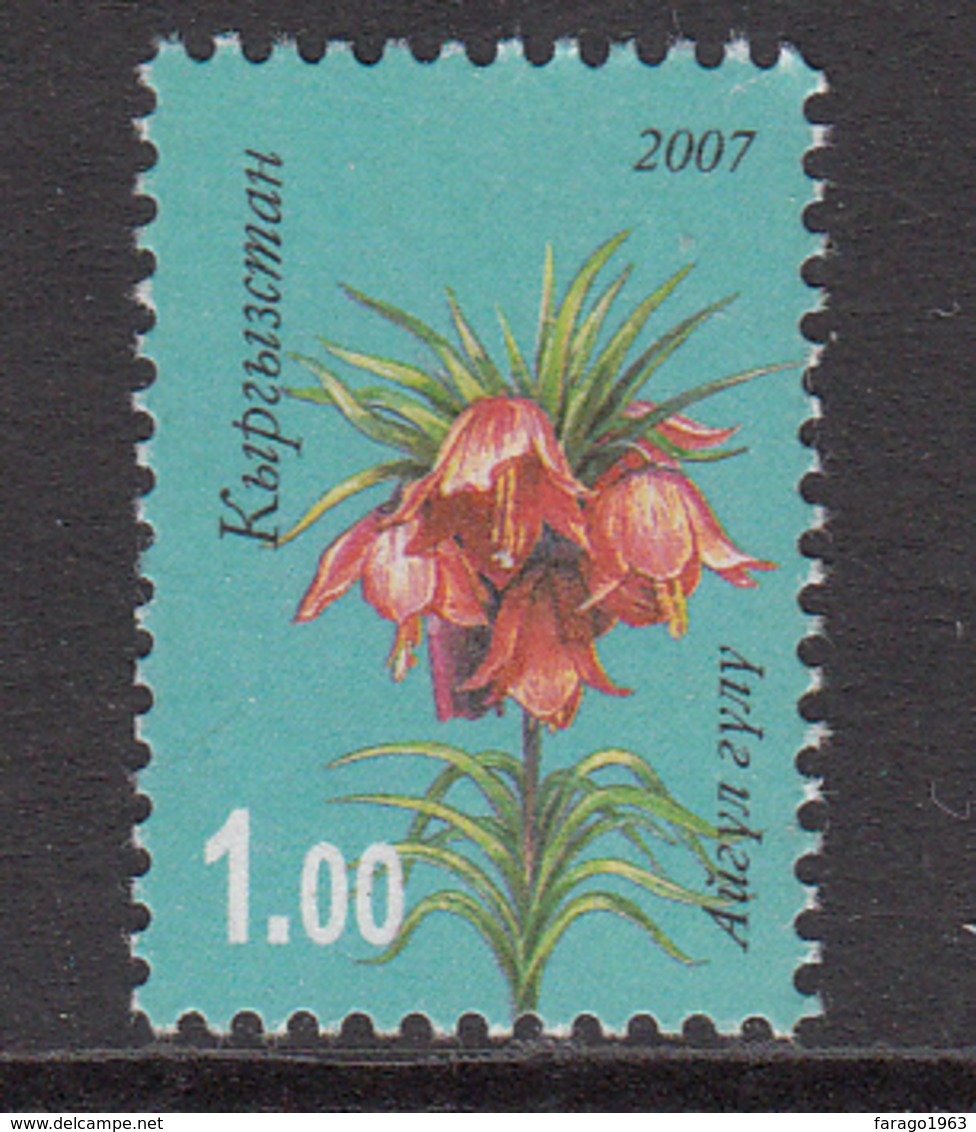 2007 Kyrgyzstan Aigul Flower Set Of 1 MNH - Kirgizië