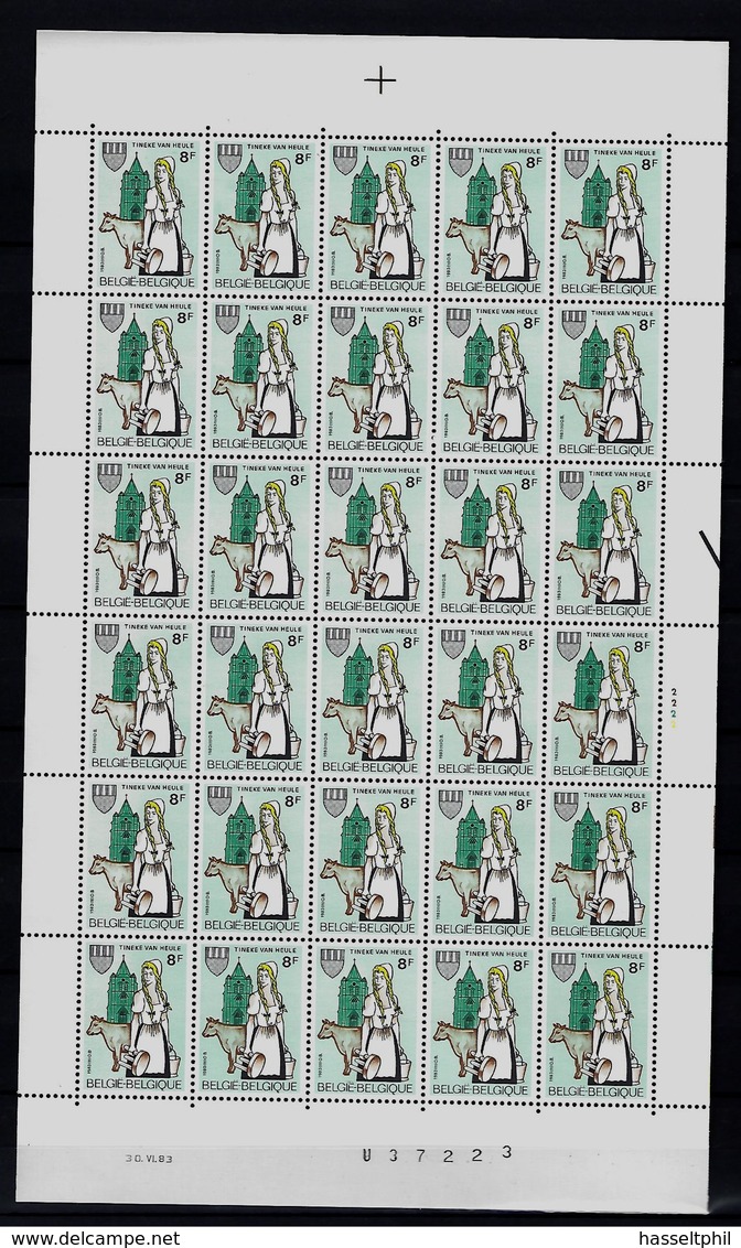 Belgie - Belgique 2100 - Tinekesfeesten - Velletje Van 30 Postfris - Feuillet De 30 Timbres - Non Classés