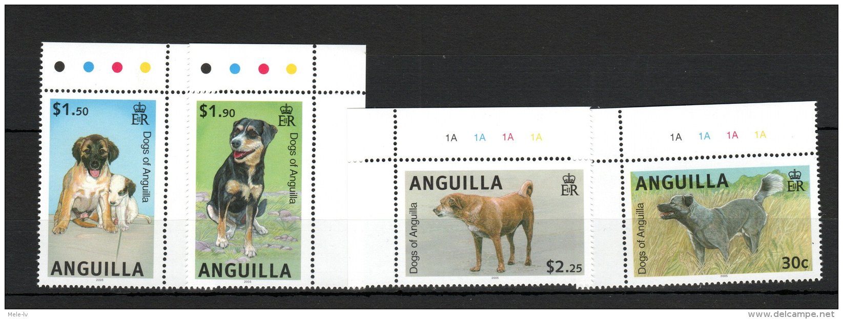 Anguilla 2005 Dogs MNH - Hunde