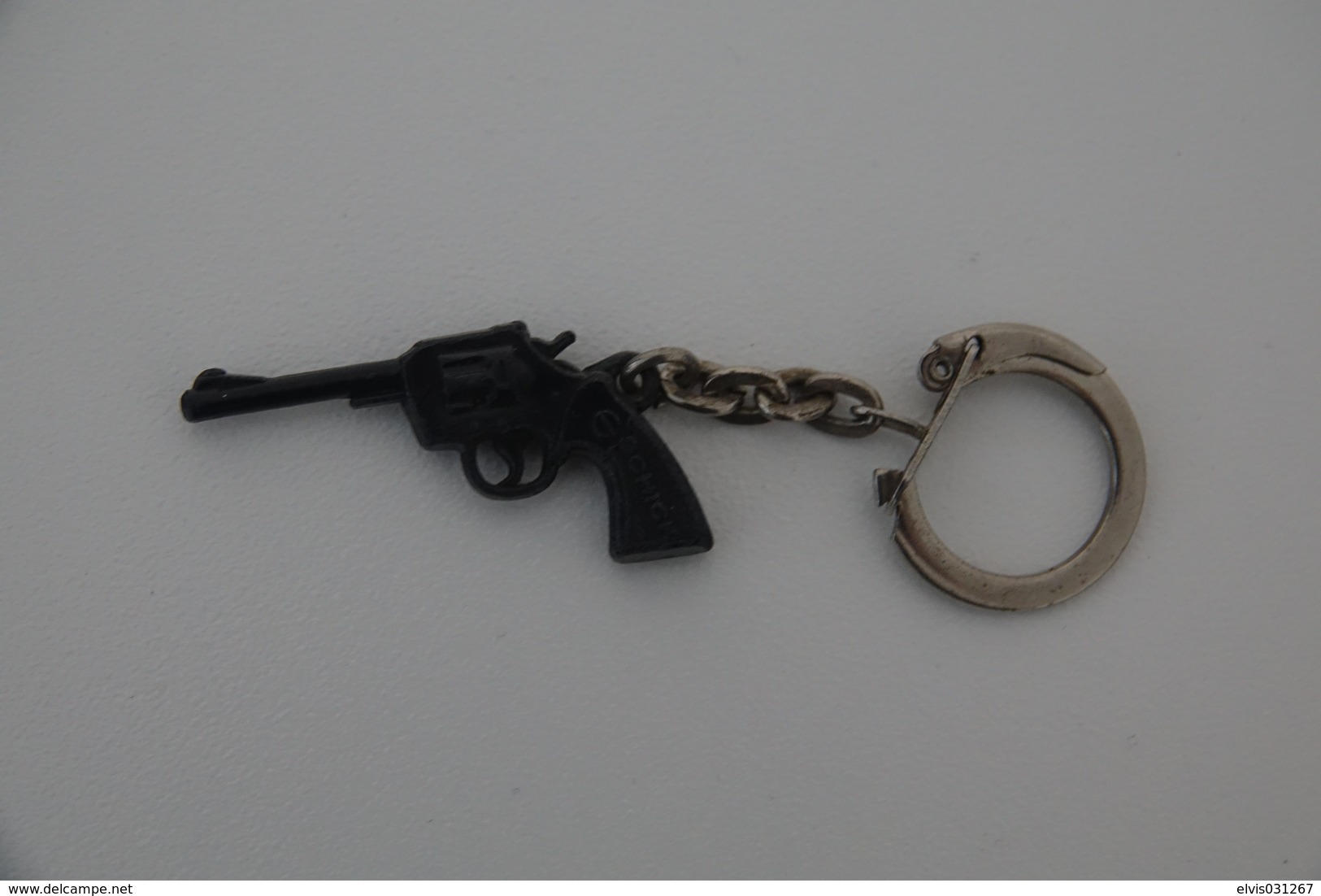 Vintage TOY GUN :  SCHICK Revolver - L=4,5cm - Keychain 1960s - Keywords : Cap - Cork Gun - Rifle - Revolver - Pistol - Sammlerwaffen