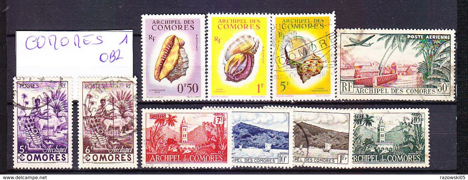 TIMBRE. .........FRANCE COLONIE FRANÇAISE LOT COLLECTION COMORES - Used Stamps