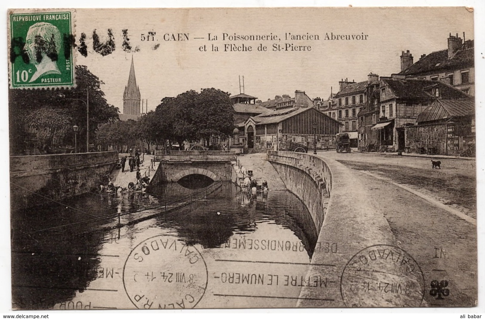 Caen : La Poissonnerie, L'ancien Abreuvoir, La Flèche De St-Pierre (Edit. MTIL N°511) - Caen